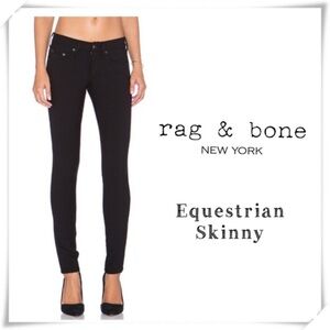 Rag & Bone Equestrian Solid Black Jean